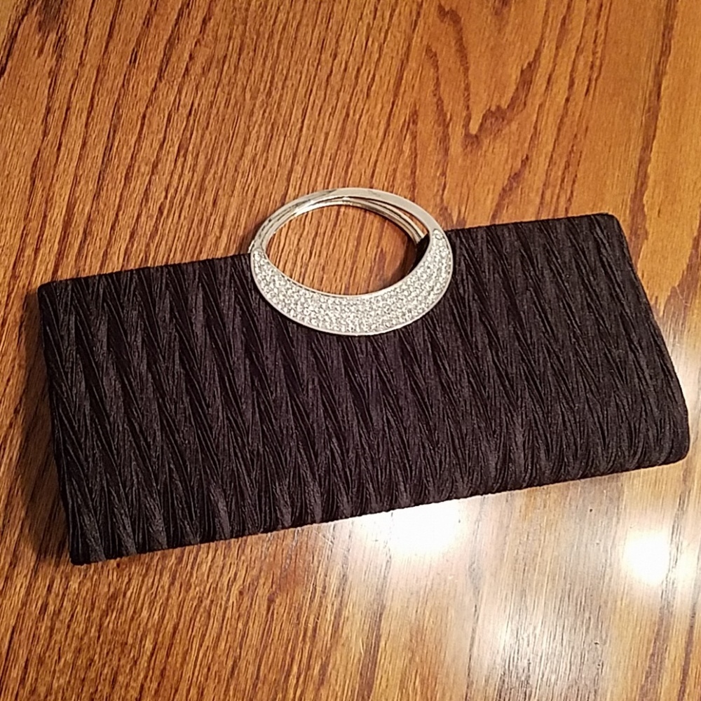 Black and silver clutch.